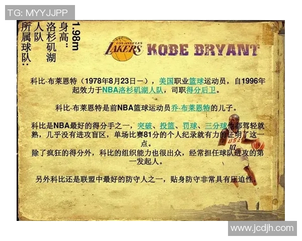 科比布莱恩特传奇生涯回顾与影响力分析：篮球之神的永恒魅力